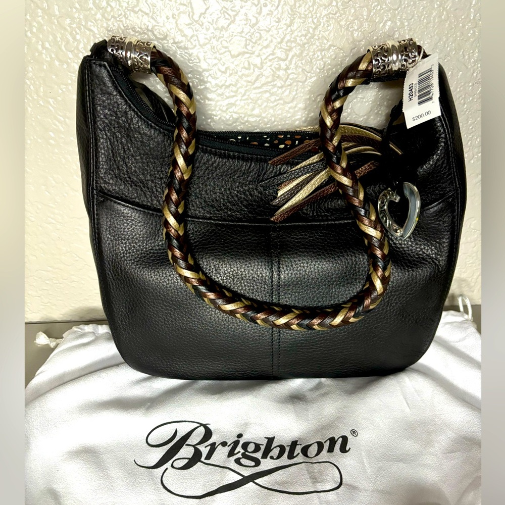 Brighton Barbados Zip Top Hobo Shoulder Bag